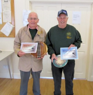 Just two winners this month Howard Overton and Chris Withall